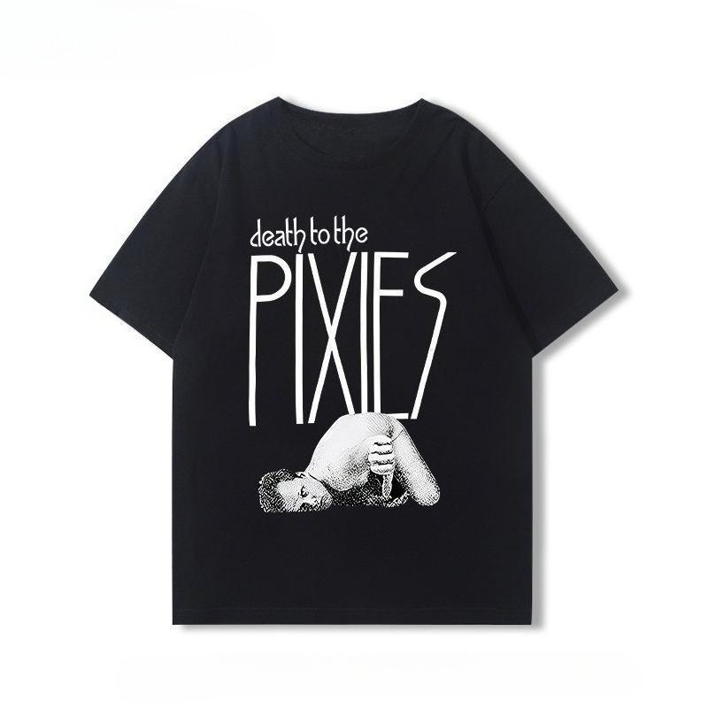 

Pixies Bands Summer Casual American Rock Retro LooseFitting MultiCombination Short Sleeve TShirt for Men and Women M