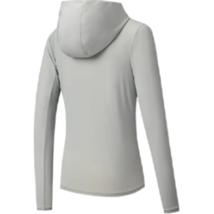 Anta Training Series Sports Leisure Simple Solid Color Hooded UV Protection Sun Protection Jacket Women Jacket Pearl-Gray 962527705-2