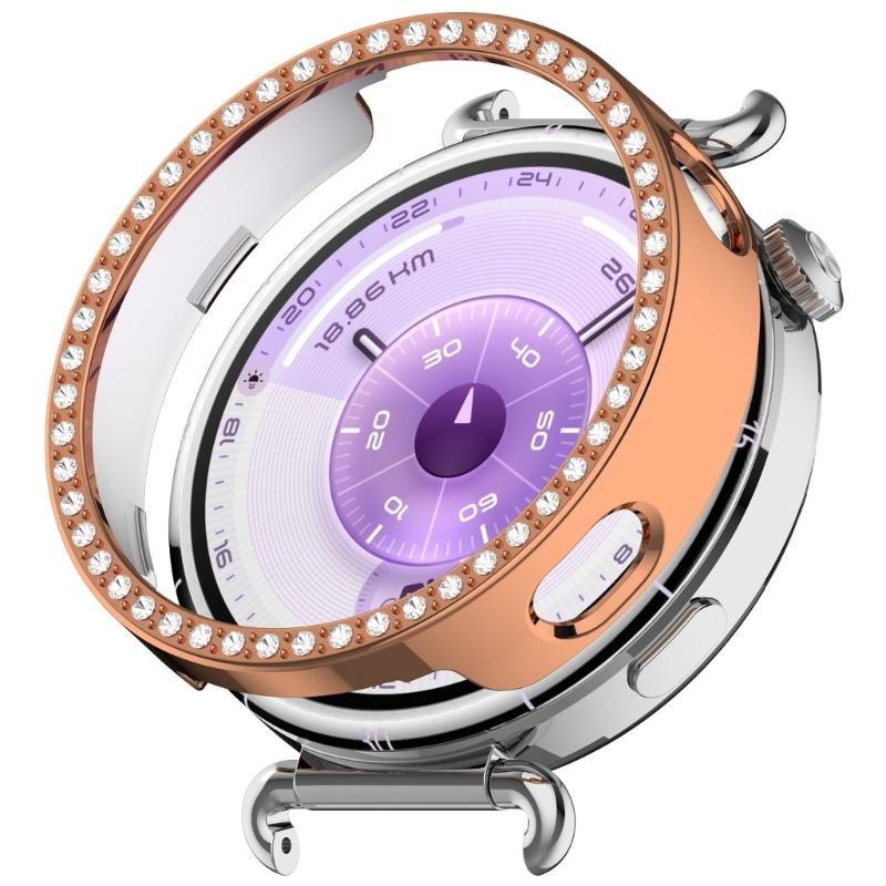 Scratch Resistant Watch Protective Case Frame for Watch GT6 41mm Smartwatch Hollowed Single Row Decorations