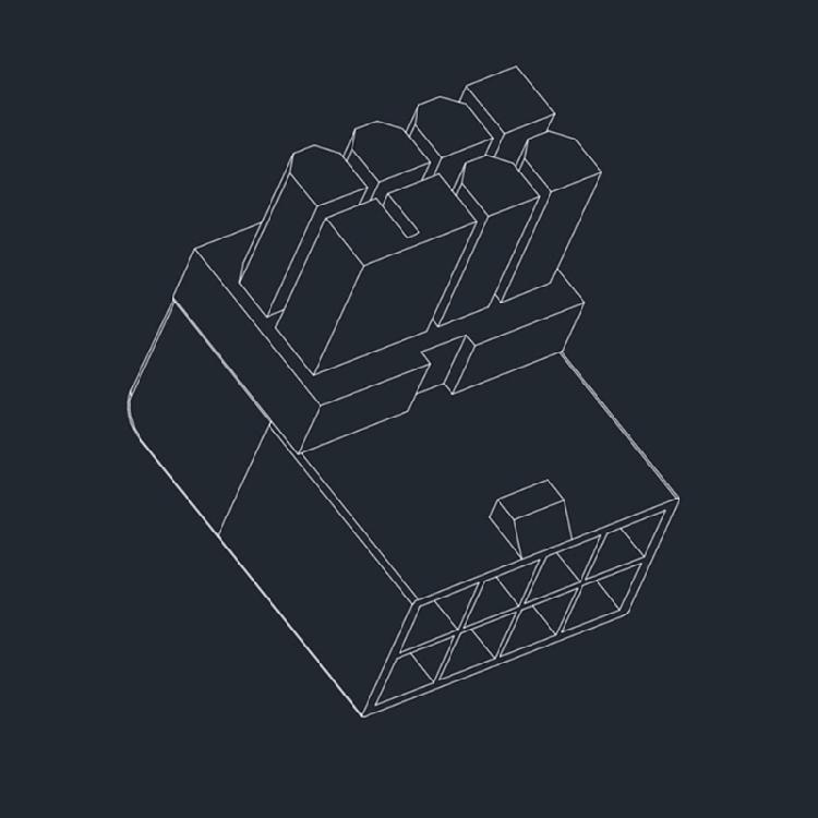Connettori Angolari a 90 Gradi a 8 Pin Adattatori di Alimentazione Scheda per Scheda Grafica Desktop