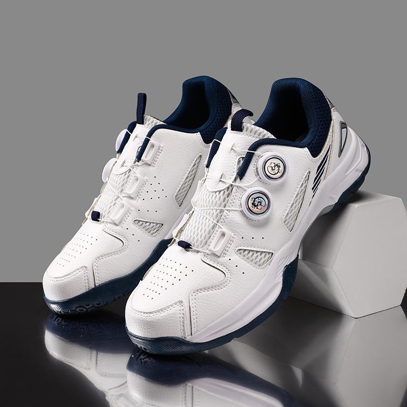 New rotary buckle casual badminton shoes couple table tennis sports shoes men's and women's tennis baseball training shoes