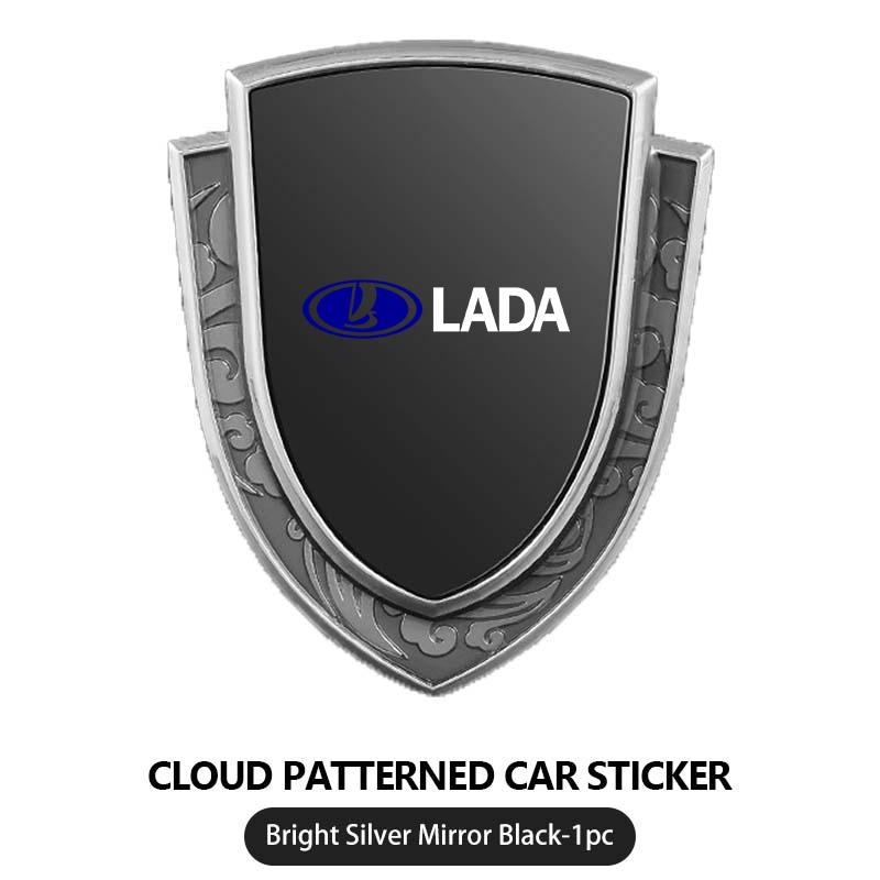 For Lada Car Styling Aluminum Alloy Decoration Stickers Body Decals Accesories Niva Priora 4x4 Urban Vesta Granta Riva Samara NN96