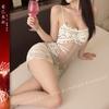 Sex underwear sexy uniform pure desire floating flower suspenders large size perspective nightdress passion mesh suit