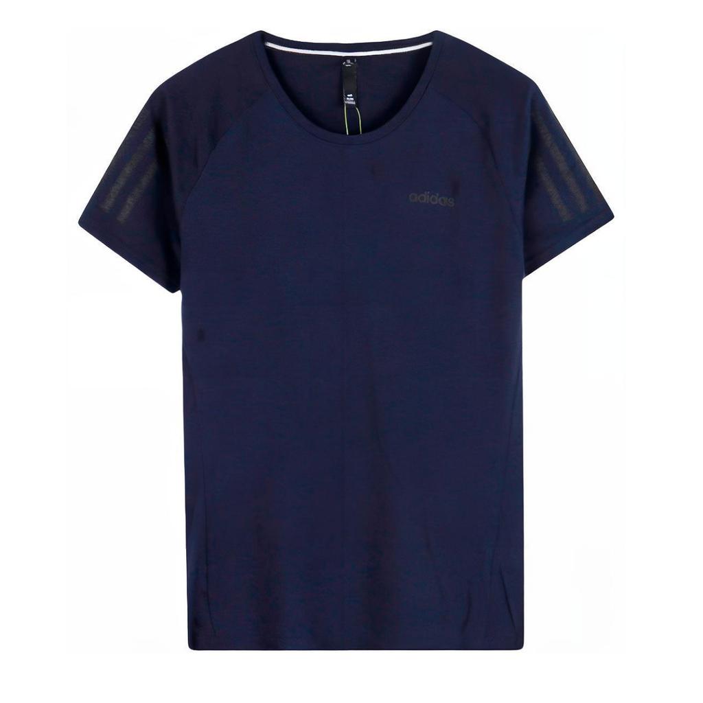 Adidas Neo Casual Breathable Raglan Sleeve T-Shirt Women Tops Blue DW8000
