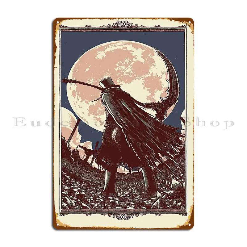 The First Hunter Metal Plaque Pub Character Garage Plaques Garage Designing Tin Sign Poster 20x30cm（7.8x11.8inch）