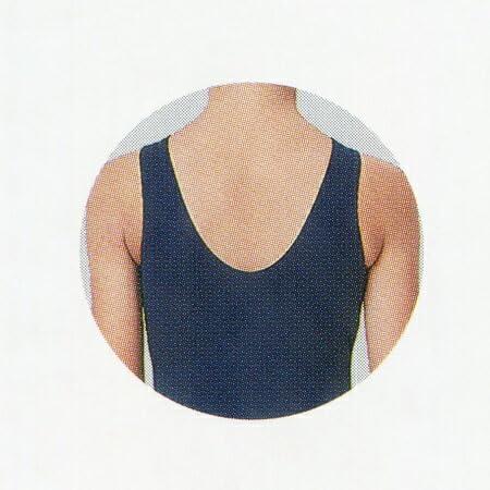 Top Ace KK-50 Girls' Junior High School Swimsuit, U-Back One-Piece High-Gauge Swimsuit, Navy, Size L