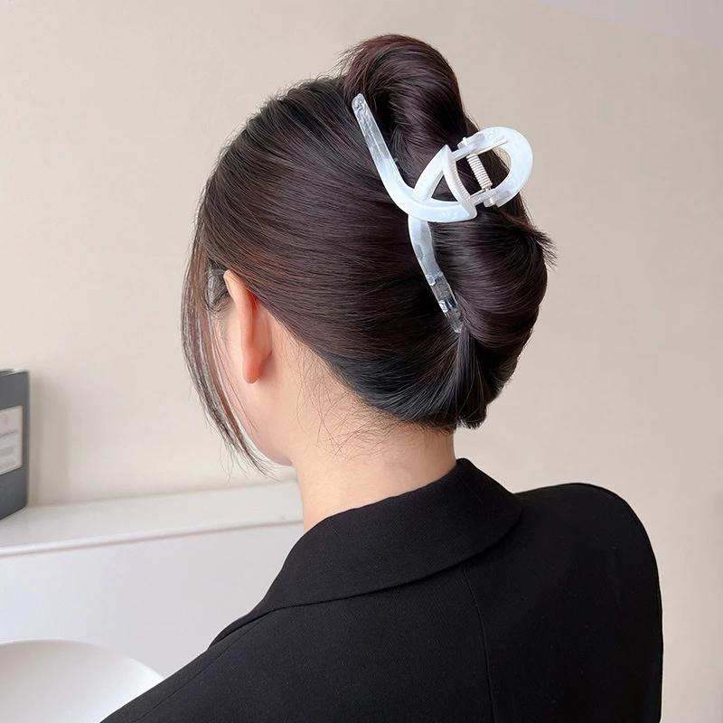 Black And White Gradient Hair Clip Ink Style Hairpin Chinese Style Elegant Temperament Women Hair Clamp Fashion Hair Accessories
