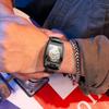 Men's Fashion Tourbillon Genuine Leather Motorcycle Watch - Waterproof & Luminous