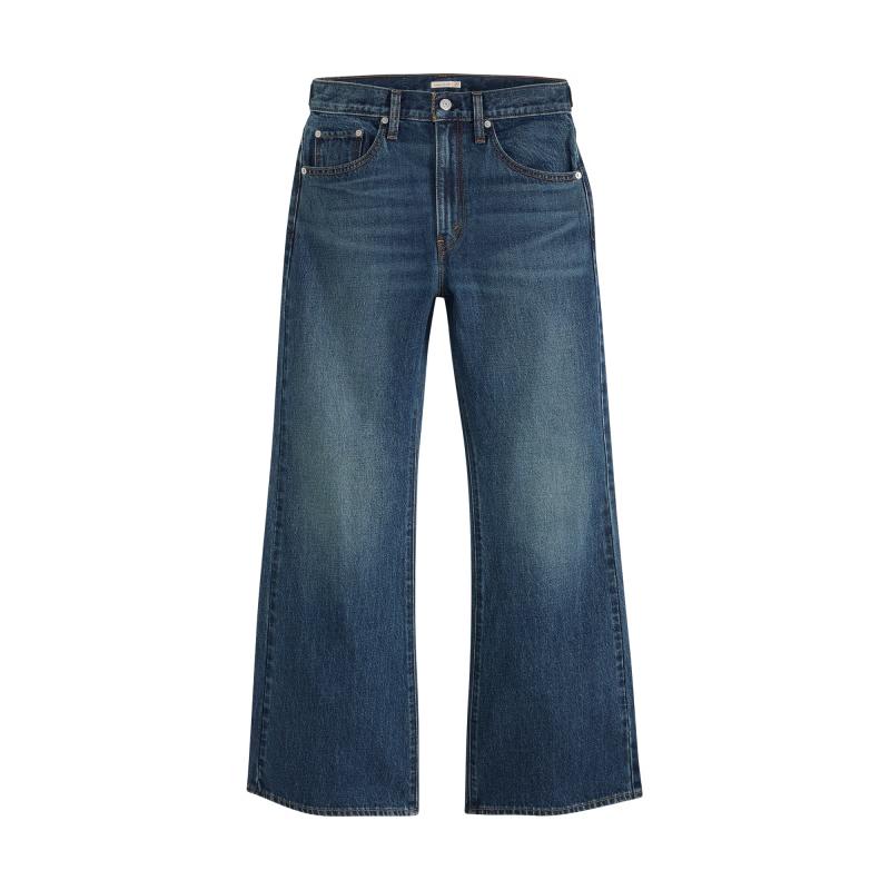 Levi s Women s CHINCH High-Waist Loose Flared Jeans W27 темно-синий