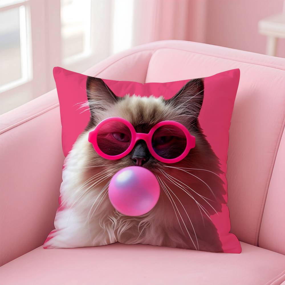Vibrant Animal Bubble Fashion Tiger Pillow Case Pattern Printing Pillowcase Living Room Sofa Cushion Cover Bedroom Room Decor