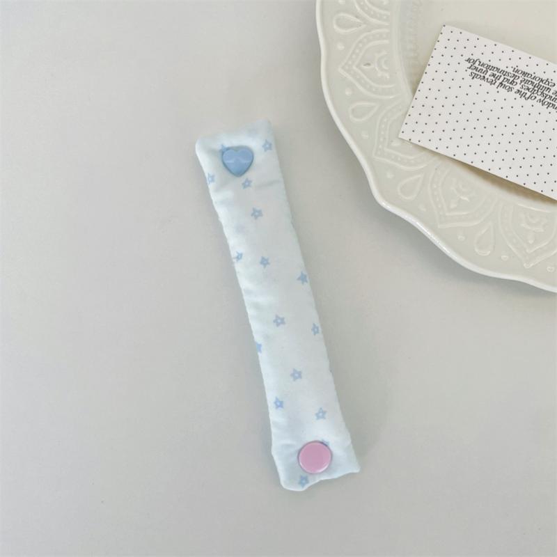 INS Style Fabric Cord Snap Tie Cute Data Cable Organizer Fixer Reusable Holder for Earphone Line Office Home Travel Daily Use