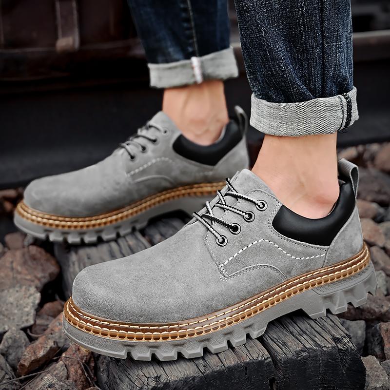 Chaussures En Cuir Homme Classiques - Confort Ville, Bureau - Semelle Caoutchouc Antidérapante - Bout Rond