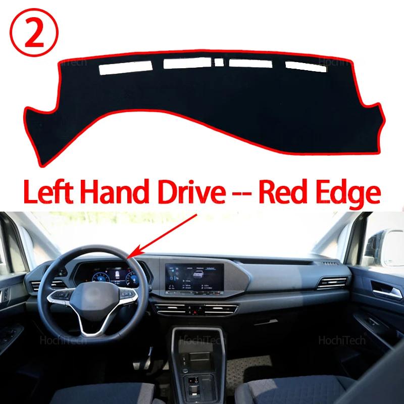 For Volkswagen VW Caddy 5 Life Cargo 2021-2025 Anti-Slip Mat Dashboard Cover Pad Sunshade Dashmat Carpet Car Accessories