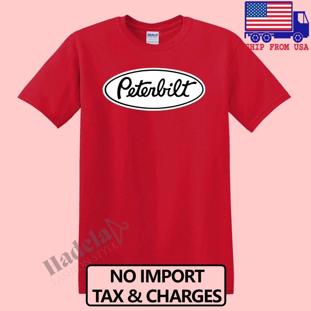 Peterbilt Truck Men s Red Size S-5XL S