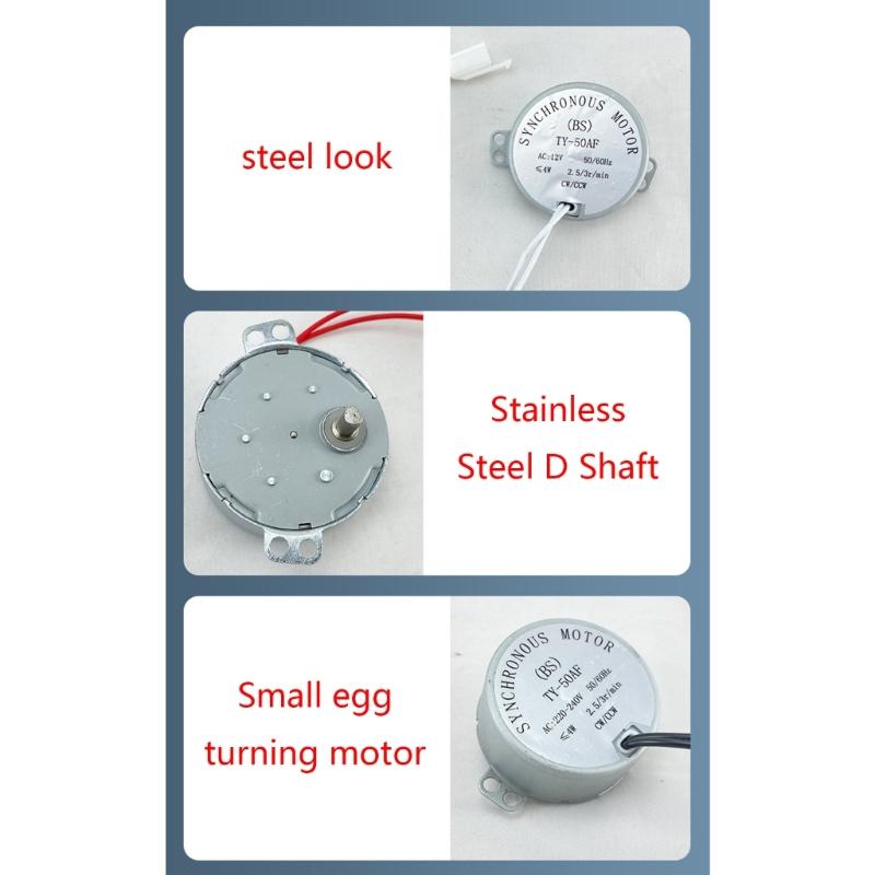 Synchronous Motor Power Cord Turntable Motor with Power Cord Accessories Electric Rotisserie Motor for Cup Turner