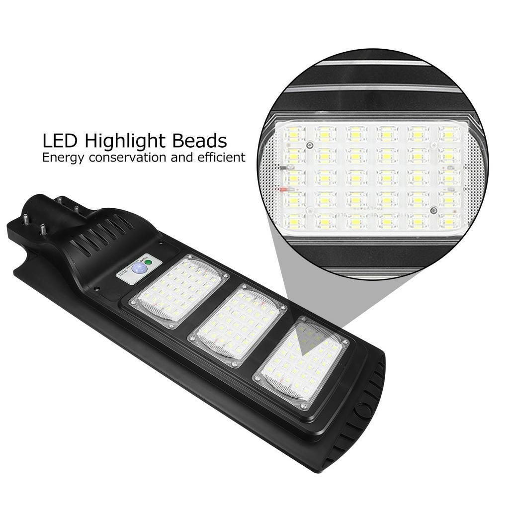 120W/240W/360W 7000K LED Solar Panel Street Light with Remote Control Radar PIR Motion Sensor Wall Area Security Lamp