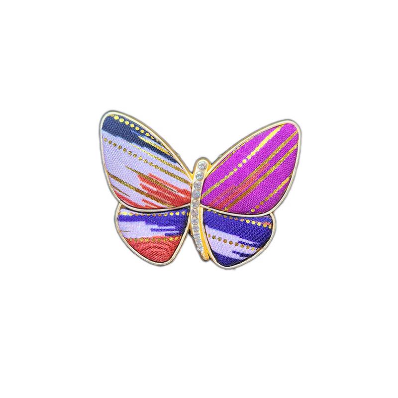 Hot Sale Ethnic Handmade Colorful Cute Butterfly Alloy Brooch for Women and Children As Party Gifts
