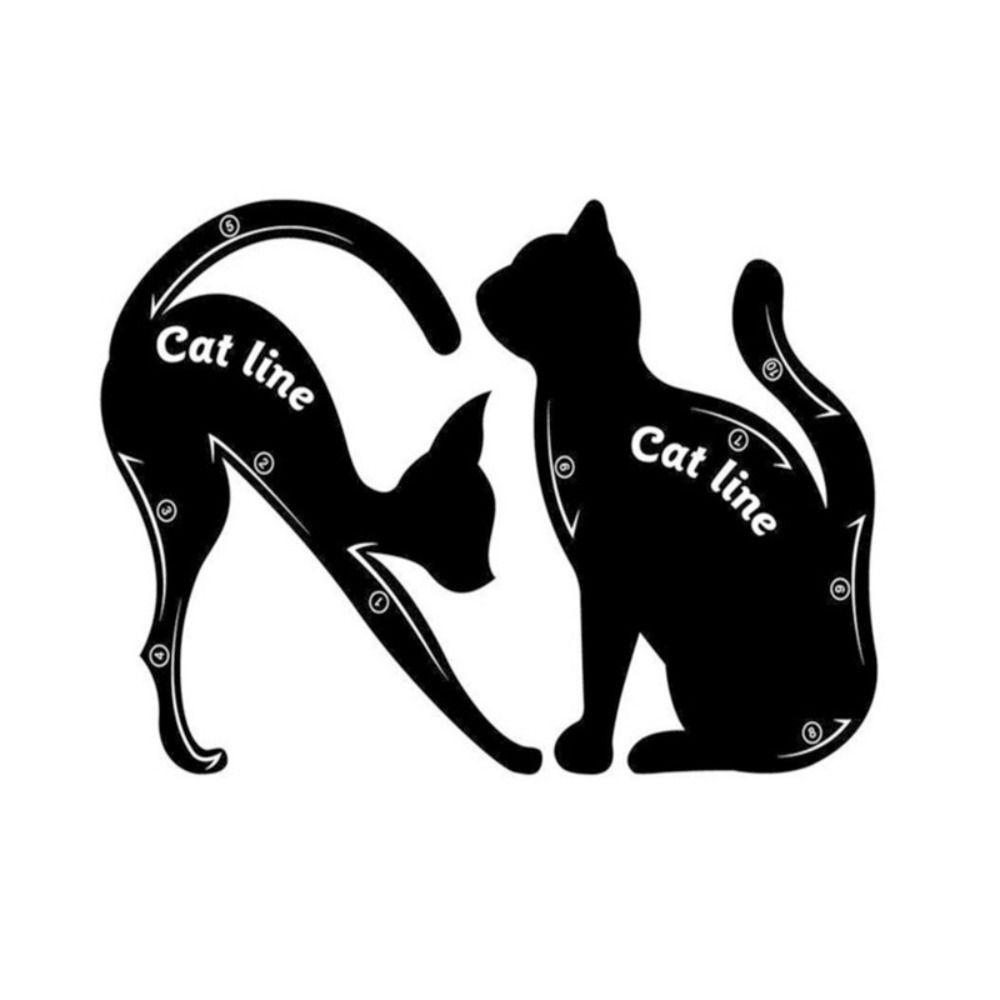 

Быстрый шаблон для подводки глаз Трафареты для рисования глаз Вспомогательный инструмент для макияжа Модели трафаретов для подводки глаз 2Pcs