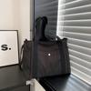 Women Nylon Tote Bag Large Capacity Shoulder Handbag Casual Lightweight Crossbody Bag Multi Pocket Travel Shopping Work Bag