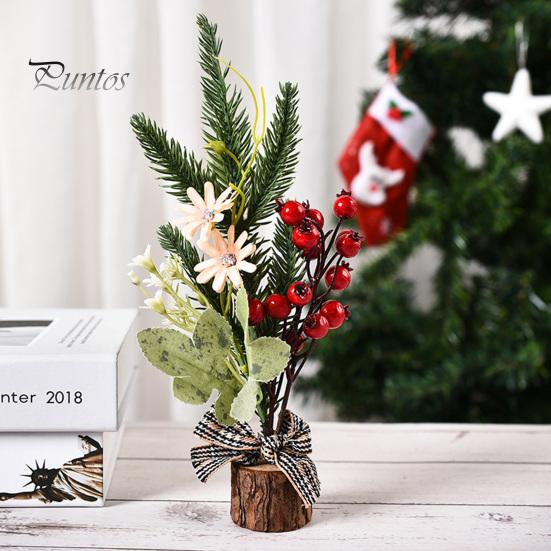 25 mini vánočních stromků Pevná základna Větev borovice Různé styly Party dekorace Roztomilá vánoční dekorace Foto rekvizity