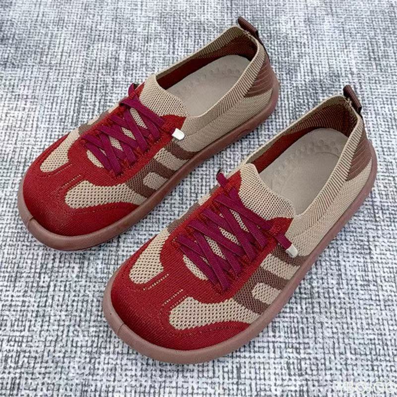 Spring New Fashion Versatile Women's Flats Casual Comfortable Shoes Soft Soled Non Slip Shoes Lightweight Breath Women's Shoes