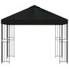 Gazebo 3 X 3 M Black Polyester and Steel 190 Gsm