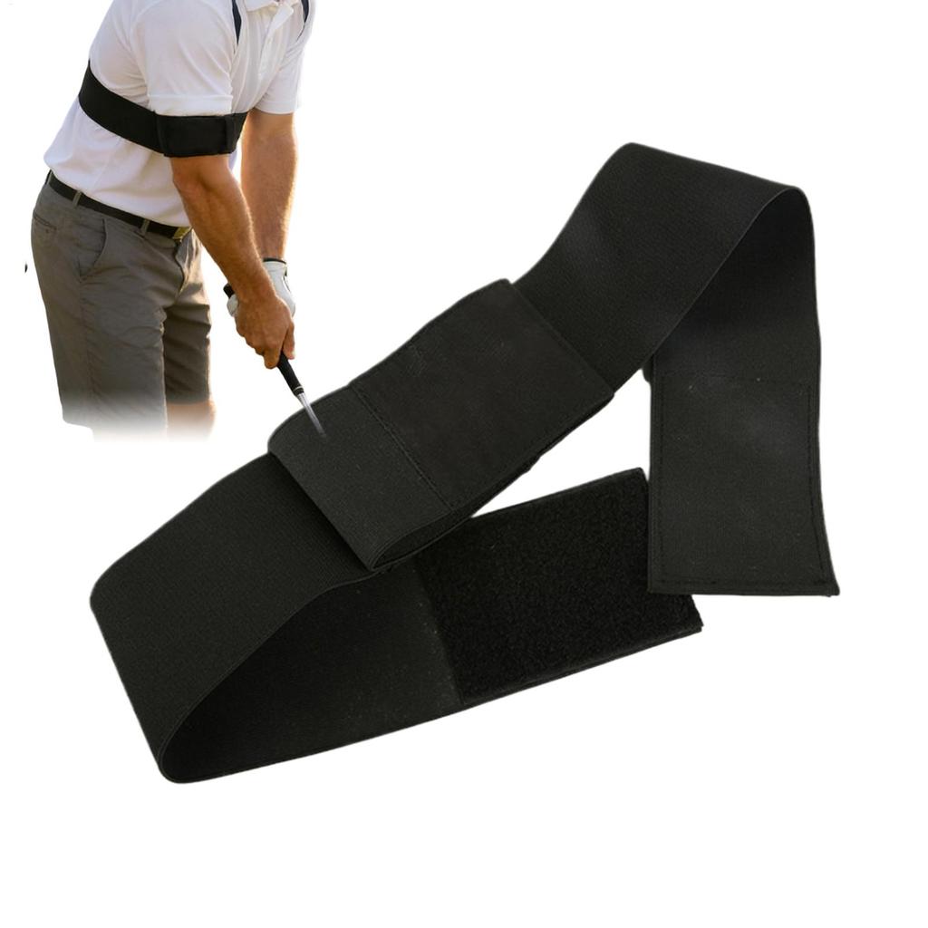 Hot Sale1Pc Golf Swing Training Aids Swing Arm Strap Double Ring Golf Swing Trainer Beginners PostureCorrector Golf Swing Strap
