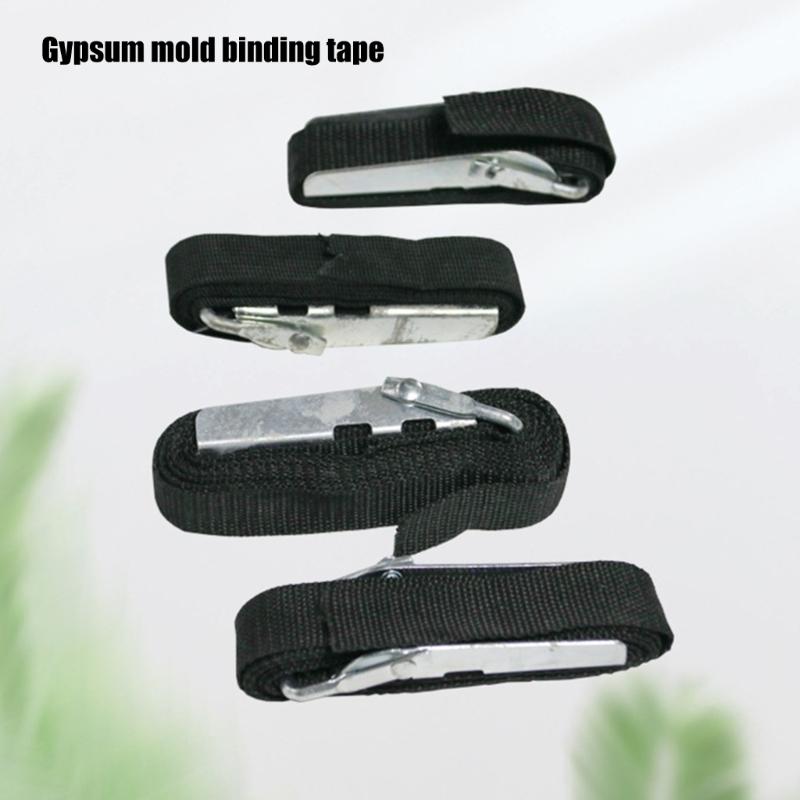 5Pcs Adjustable Gypsum Molds Nylons Banding Strap with Metal Buckles Ceramic Clay Statue Banding Belt Pottery Tool