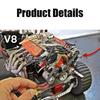 Creativity Simulation V8 Model Engine Kit Resin Crafts V8 Car Engine Model DIY Car Engine Model Ornaments for Adults Gift
