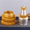 Golden Buddhist Stupa Tantric Alloy Handicraft Auspicious Tibetan Large Buddhism Home Gift Indoor Altars Desktop Decorative
