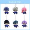 Charmantes blaues Gefangenen-Plüschtier-Schlüsselanhänger mit niedlichem Anime-Design für Kinder
