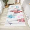 Roztomilý kreslený koberec dívka obývací pokoj koberec růžový koberec protiskluzová podlahová rohož obývací pokoj ložnice