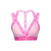 Solid Color Logo Print Sports Bra Women Underwear Pink BQ4811-629