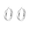 20/30/40mm Mariasz Minimalist Simple Stainless Steel Hoop Earrings For Women Gold Plated Wide Round Female Jewelry Gift