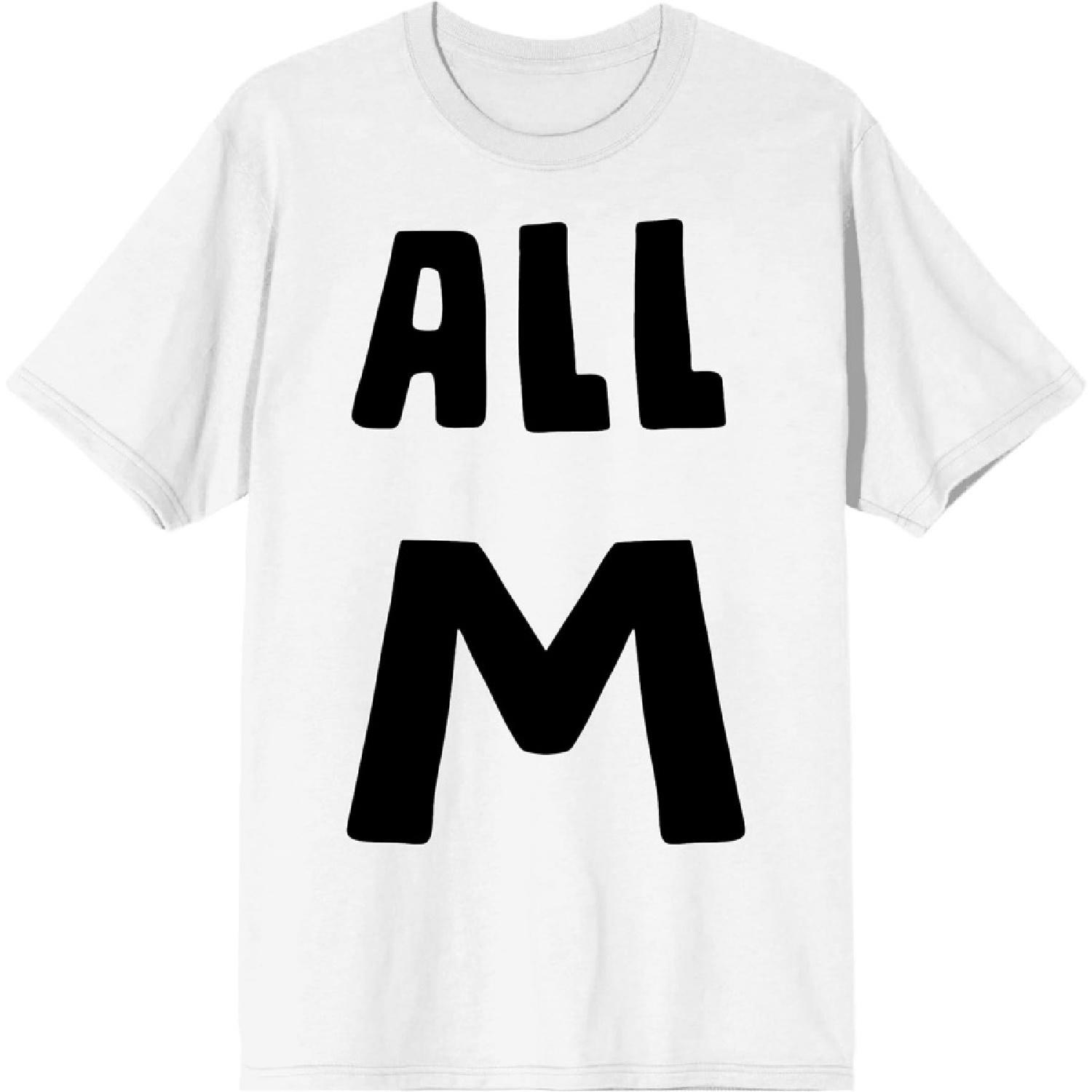 All Might My Hero Academia White Graphic Tee XXXXXL белый