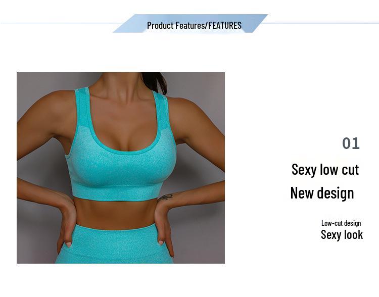 Women's Smiley Face Yoga Set: Breathable Peach Butt Shorts & Beautiful Back Bra