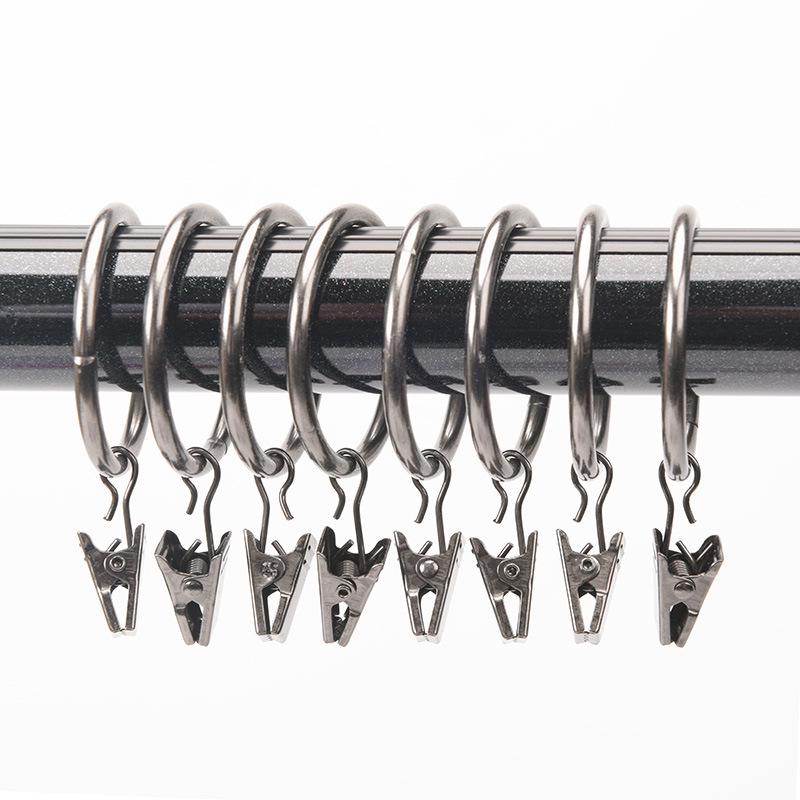 Shower Curtain Hooks and Clips: Roman Rings & Curtain Rings