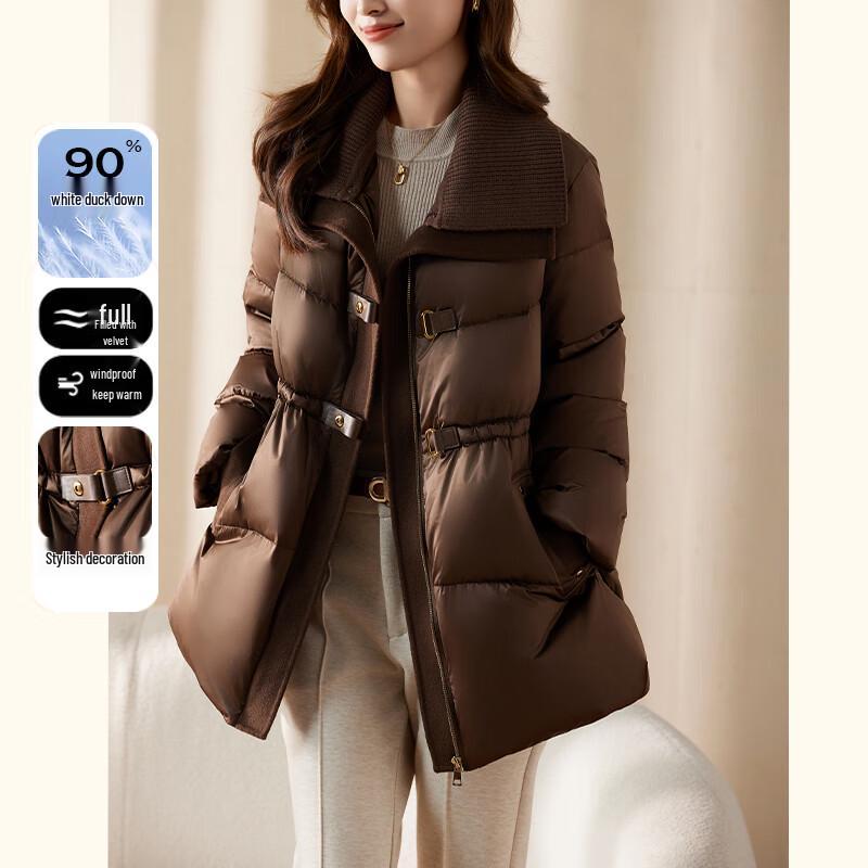 

JIANHU Women s 2025 Winter White Duck Down Jacket XL