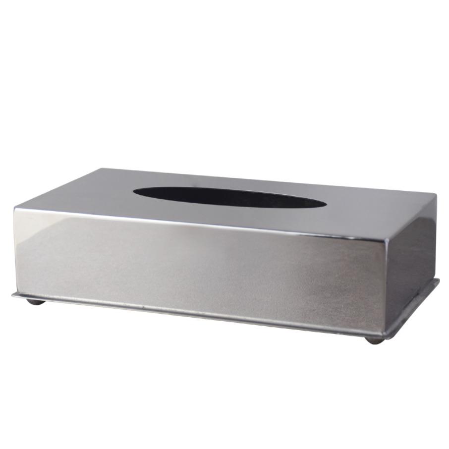 Luxury Tissue Box Stainless Steel Paper Box American Style  Living Room Coffee Table Paper Box Decorative Tissue Storage