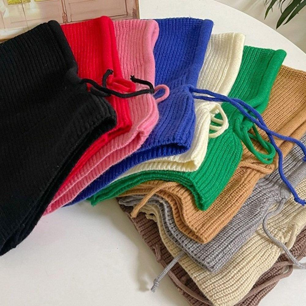 One-piece Baby Balaclava Hat Ears Neck Knitted Cap Fashion Scarf Mask Hats  Children