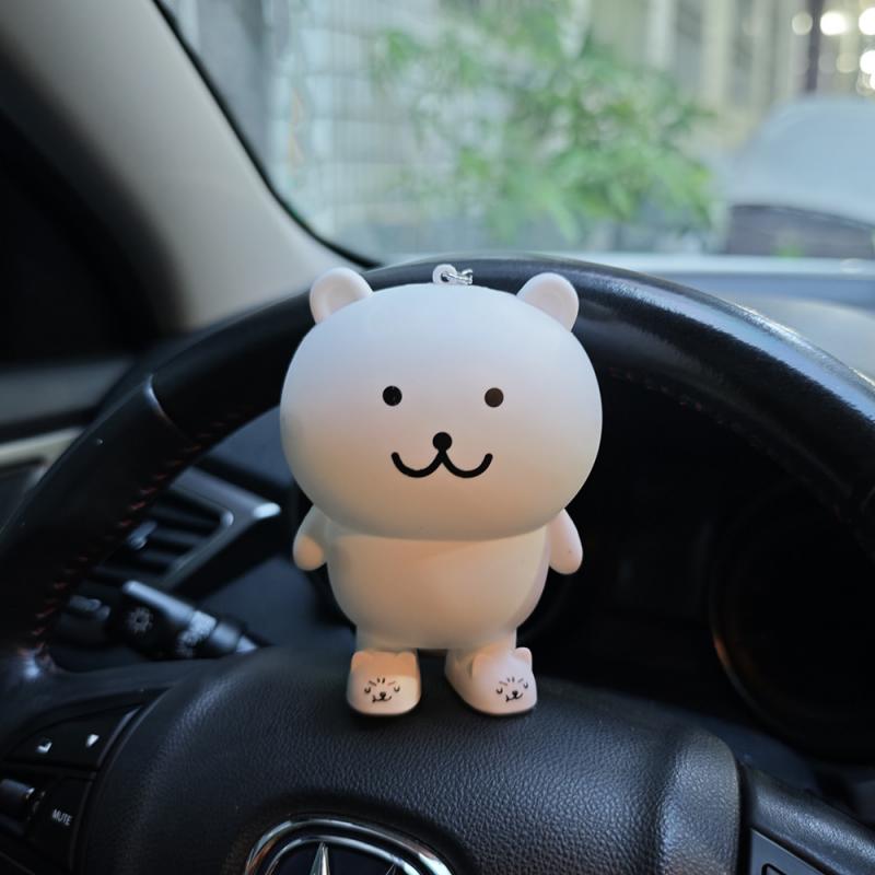 Selbstironischer Bär Plüschschlüsselanhänger Chiikawa Niedlicher Autoschlüsselanhänger Ornament Desktop-Dekor Festivalgeschenk