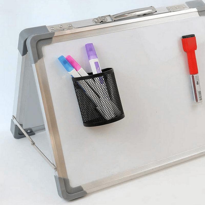 Magnetic Iron Storage Basket - Semi-Circle Pen Holder & Organizer for Home and Office, Craftsmanship, Storage Box