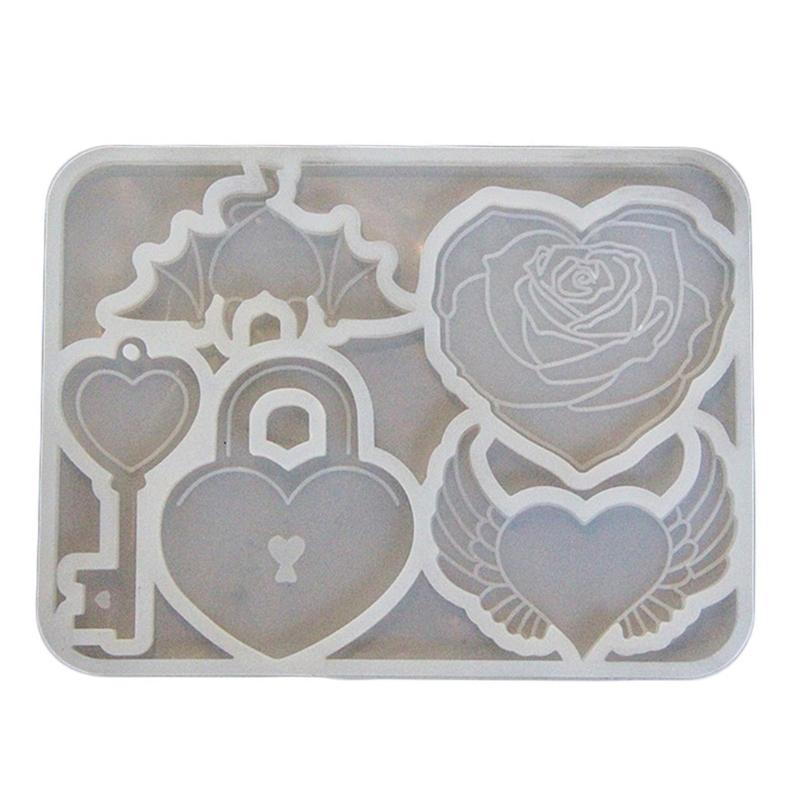 Engel Teufel Flügel Schlüsselanhänger Silikonform mit Loch Schlüsselanhänger Anhänger Handgemachte Form Geburtstags Valentinstags Geschenk Schmuck