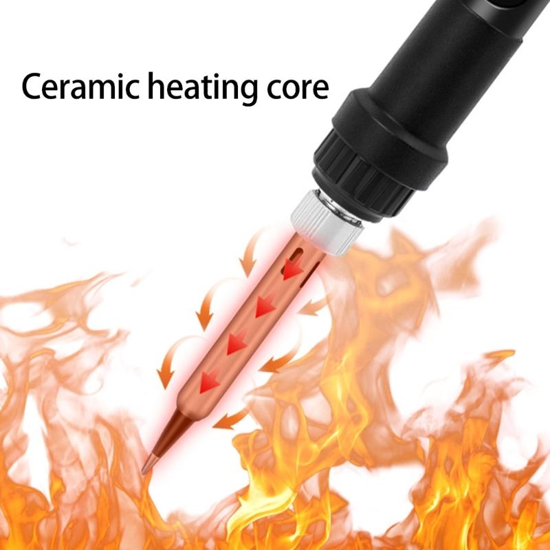 Adjustable Temperature Soldering Iron Digital Display 80W Accuracy Tool Rapid Heating For DIY And Professional Use