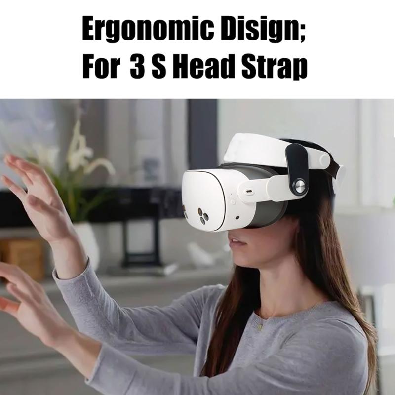 Replacement Head Straps for 3S VR Accessories Adjustable Reduce Head Pressure for 3S VR Straps
