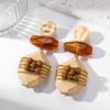 Accessories European and American Style Wooden Earrings, Gold Silk Thread Winding Earrings, Light Luxury Niche Retro Medieval Earrings