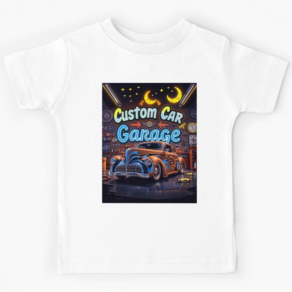 Cool Custom Car Garage Kids T-Shirt 170