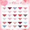 60 Pcs Valentine's Day Dog Bandanas Bulk Heart Pet Bandanas Adjustable Dog Bibs Triangle Scarf Holiday Costume for Small Medium Pet (Heart Pattern)
