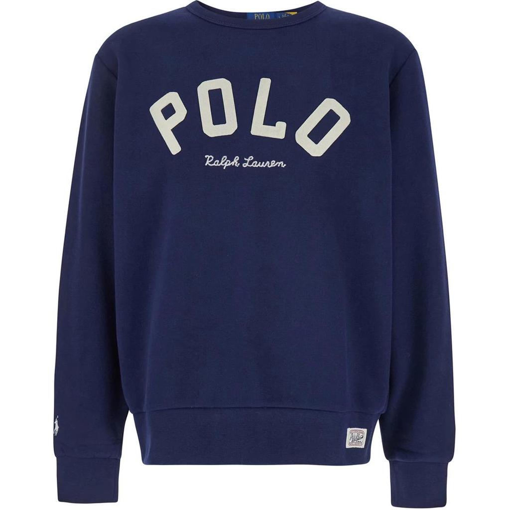 Polo Ralph Lauren Logo Letter Print Crew Neck Long Sleeve Sweatshirt Men sweatshirt Blue 710952041-001