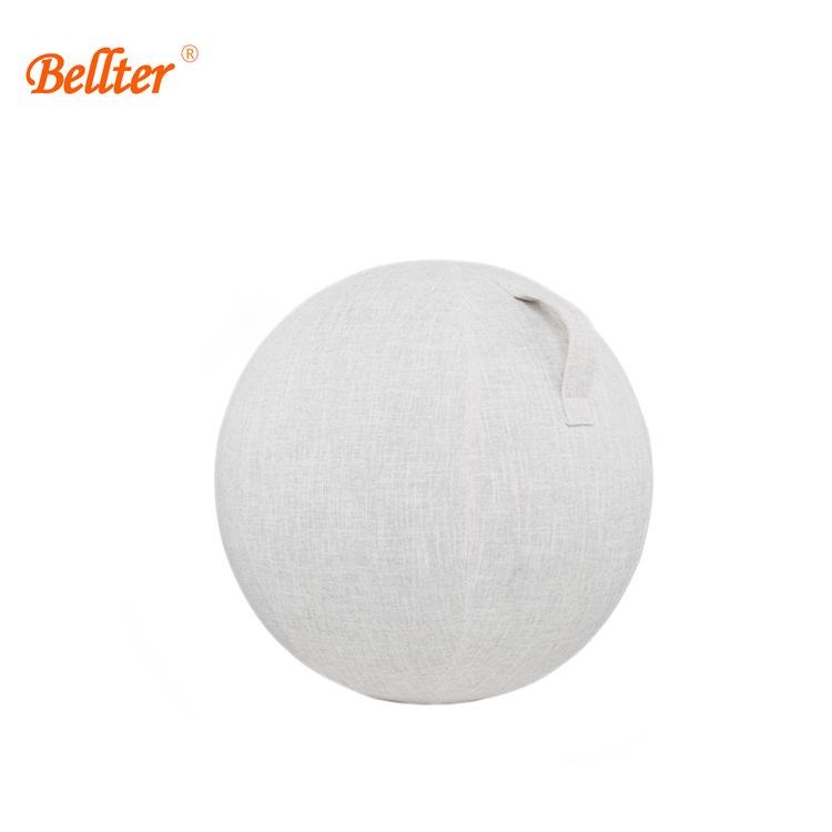 Breathable, Anti-Pilling Cotton Linen Yoga Ball Cover, 55cm